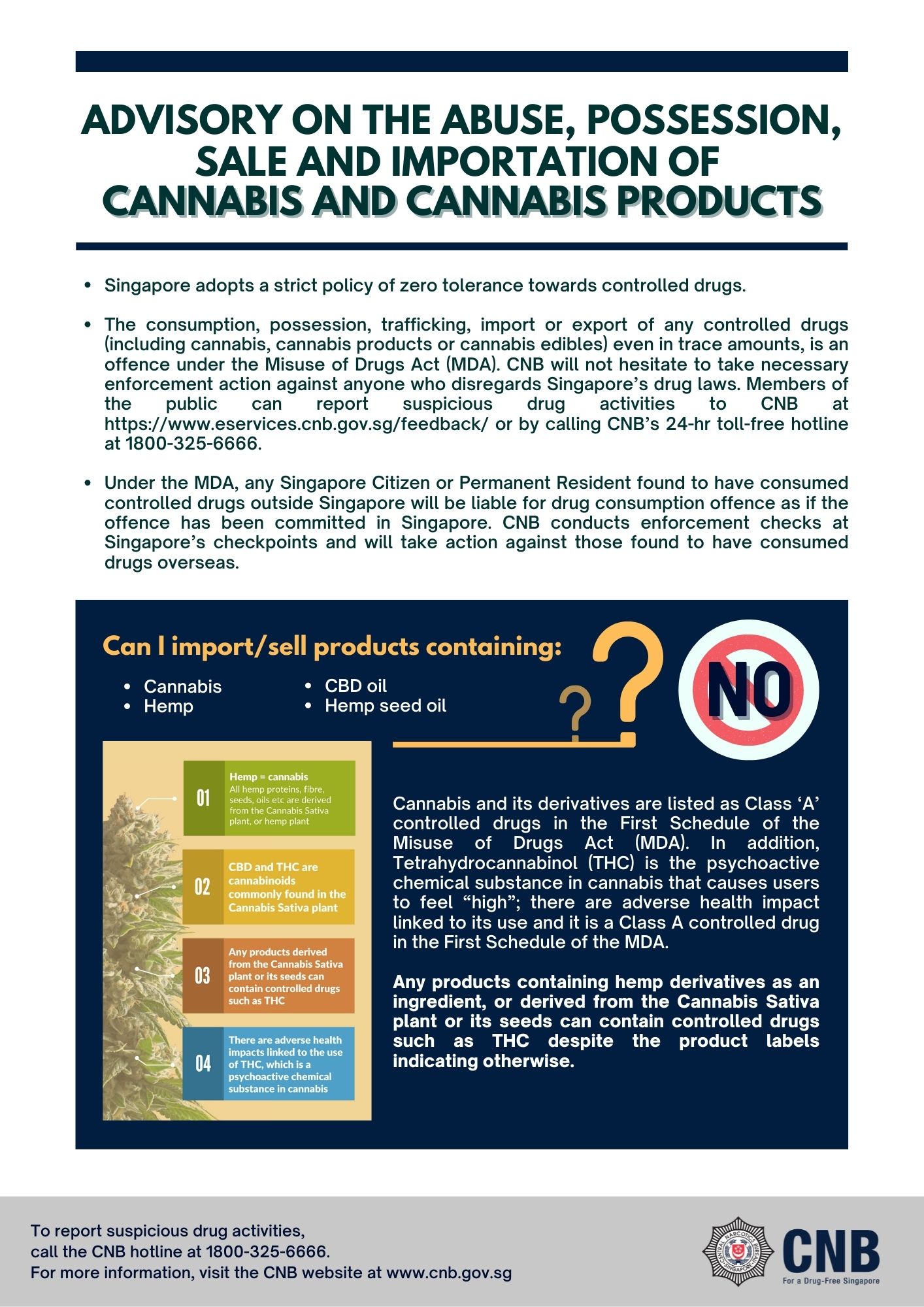 Advisory on cannabis